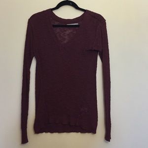 Rubbish wine colored sweater!
