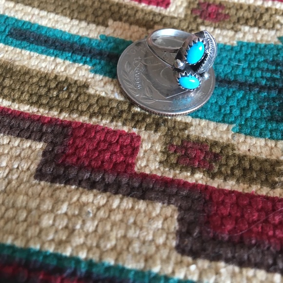 Small Two Stone Sleeping Beauty Ring 34 - Picture 4 of 4