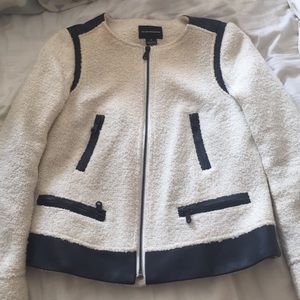Club Monaco wool and leather jacket