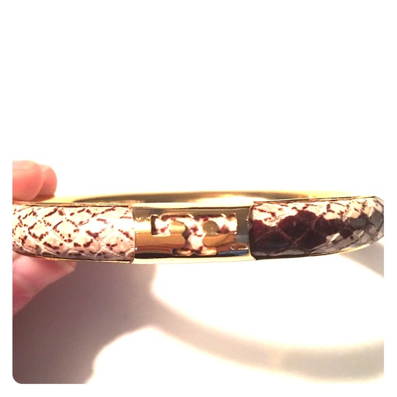 Tory Burch snakeskin bangle