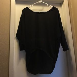 Never worn 3/4 sleeve length black shirt