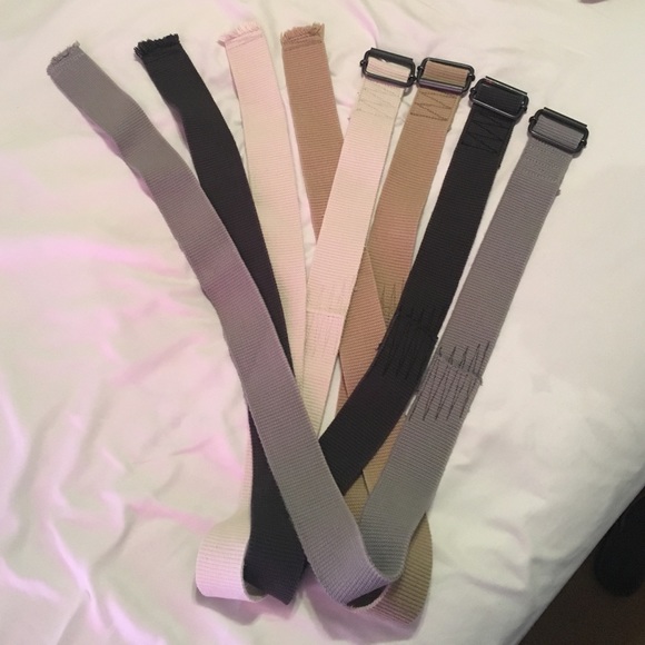 Set of 4 men's cloth belts
