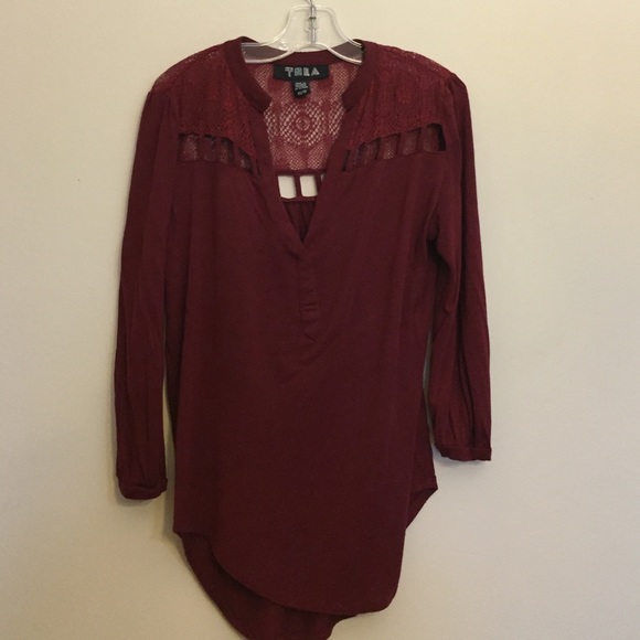 Urban Outfitters- TELA wine long sleeve