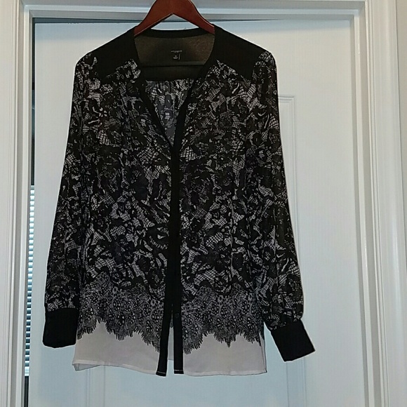 Sheer blouse.