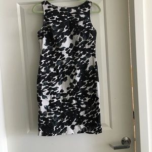 Anne Klein black and water color dress