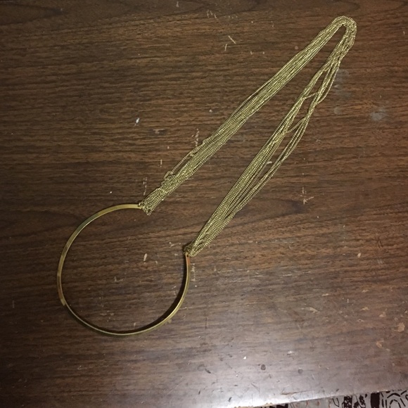 Gold Choker chain necklace
