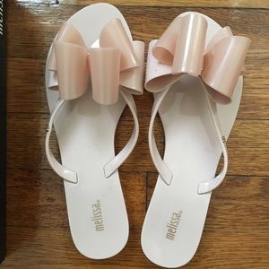 Melissa Nude Sandals sz 8 !