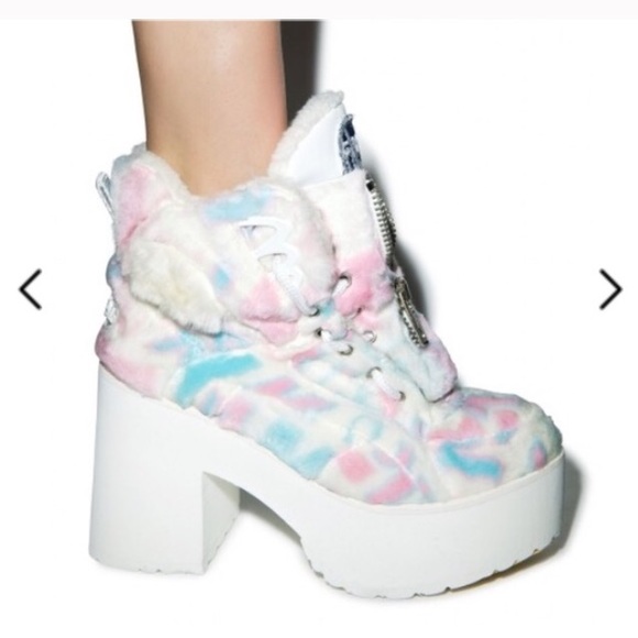 SOLD MariaKe Fisherman @dollskill platform booties