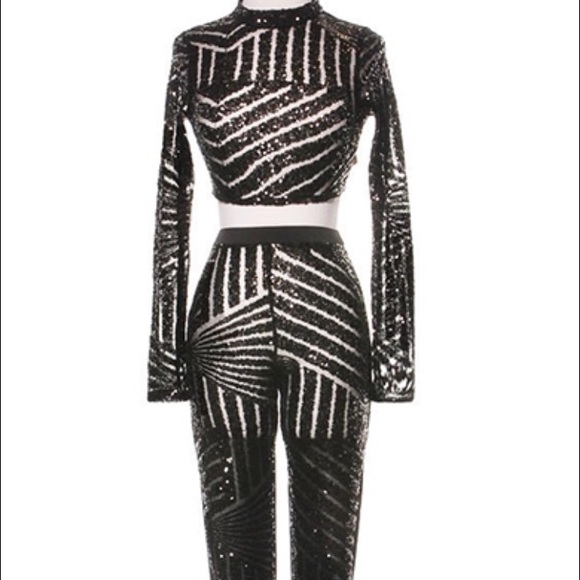 Sequin two piece set