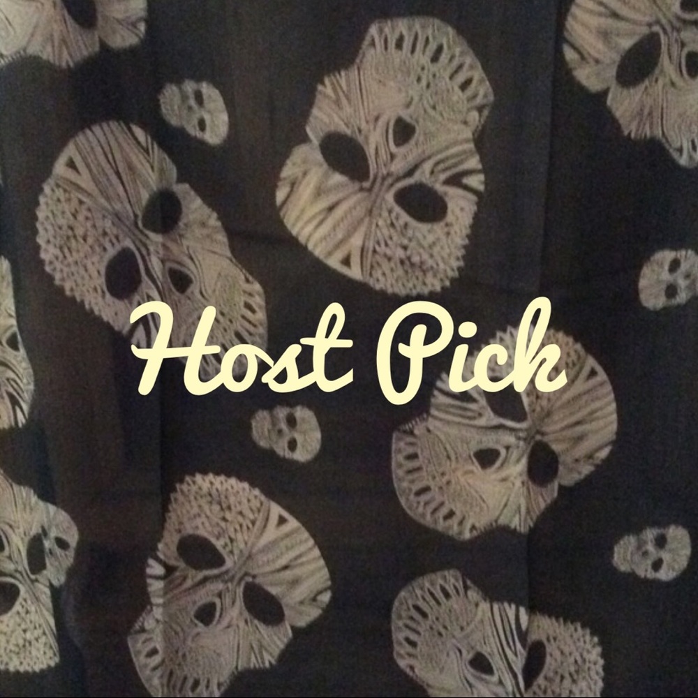 Sugar Skull Sheer Nylon Scarf - Picture 3 of 5