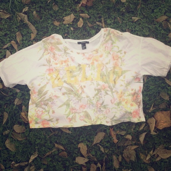 Floral Hello Crop top