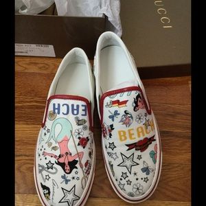 FINAL PRICE!!-Gucci-white mermaid sneakers