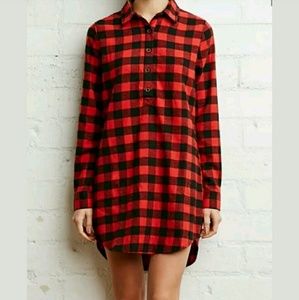 Forever 21 Buffalo Plaid Shirt Dress