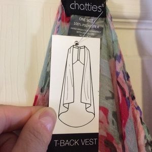 A pretty T back vest lightweight cover up. 💕