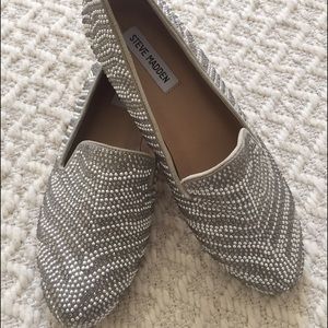 Steve Madden crystal Loafers