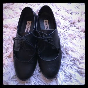 Black Steve Madden Caara Oxford Flats