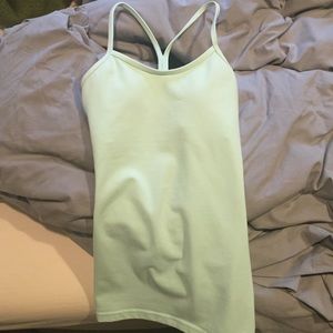 Mint Lululemon Power Y Tank