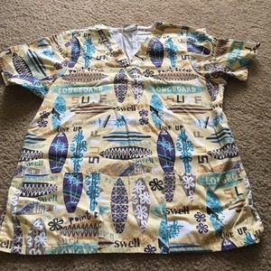 Surfboard scrub shirt