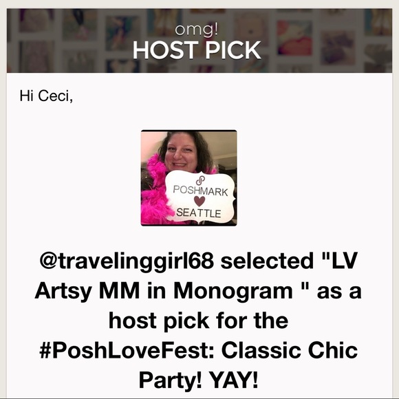 🍾👜🥂SOLD!🎉🛍😍#Poshlovefest HP!🎉❤️ LV Artsy MM - Picture 4 of 8