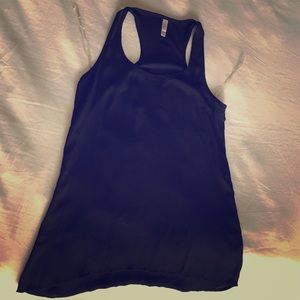 Black racerback tank top