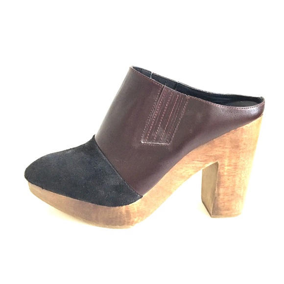 NEW Rachel Comey Leather and Suede Clog Mules 6.5