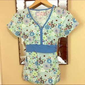 Koi Scrub Top