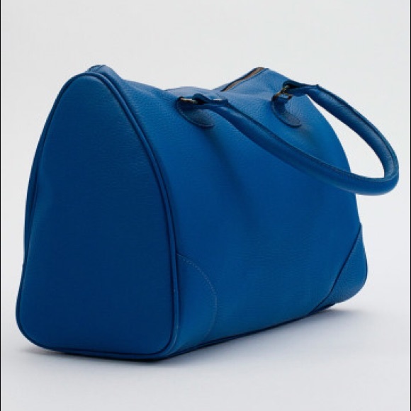 Blue L'Epicier American Apparel leather bag