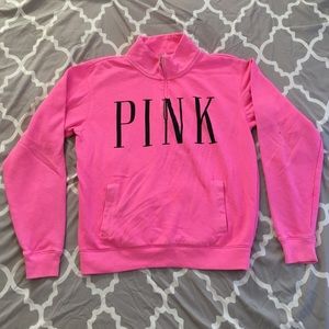 Women's PINK half zip