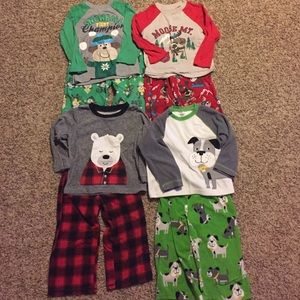 4 sets of 2T pajamas