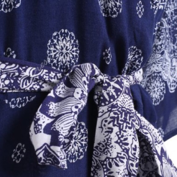 Beautiful cotton faux wrap dress! - Picture 4 of 4