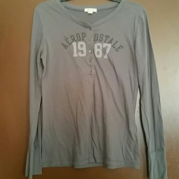 Henley Long Sleeve with Open front