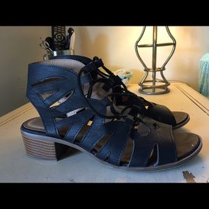 Heeled gladiator sandals