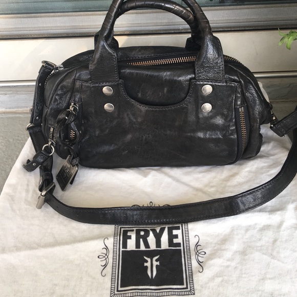 Black new Frye leather handbag, crossbody