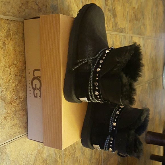 UGG Swarovski cystal ankle boots