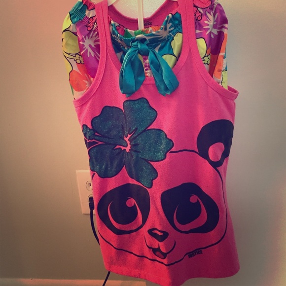Justice girls pajamas set size 12