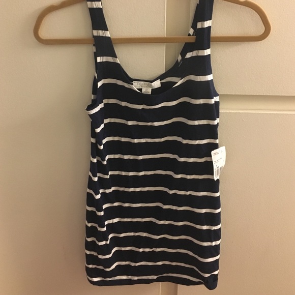 Navy Striped Shirt Dress