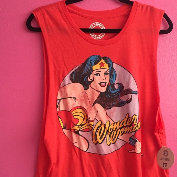 Brand New Plus DC Comics Wonder Woman Muscle Tees