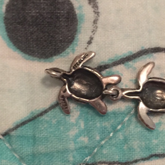 Solid Sterling Silver Turtle Bracelet - image 4