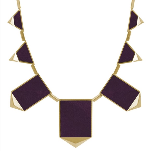 House of Harlow Five Station Leather Necklace