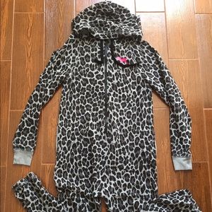 PINK one piece leopard tracksuit