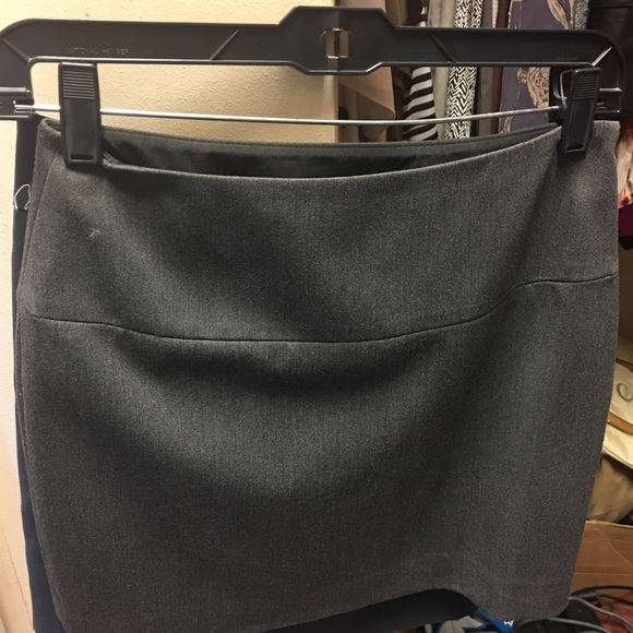 Express gray mini skirt