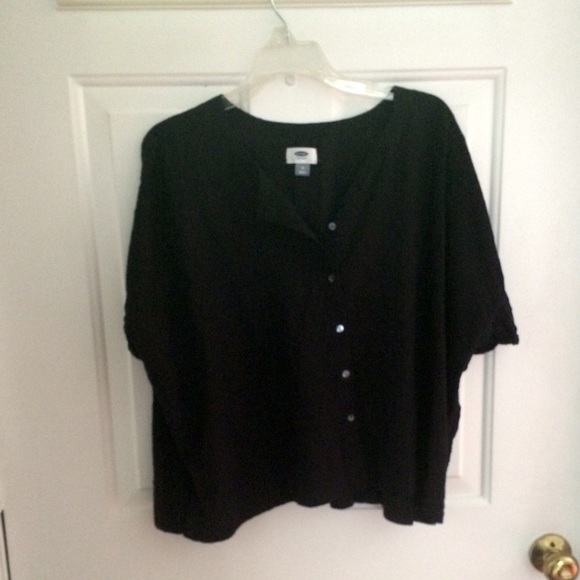 Black button down shirt - old navy