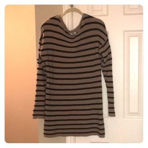 Tan and Black striped sweater