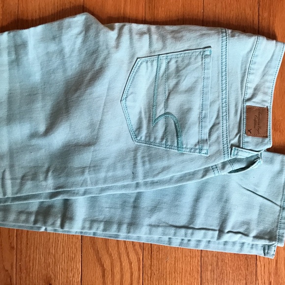 American Eagle Mint Superskinny Jeans
