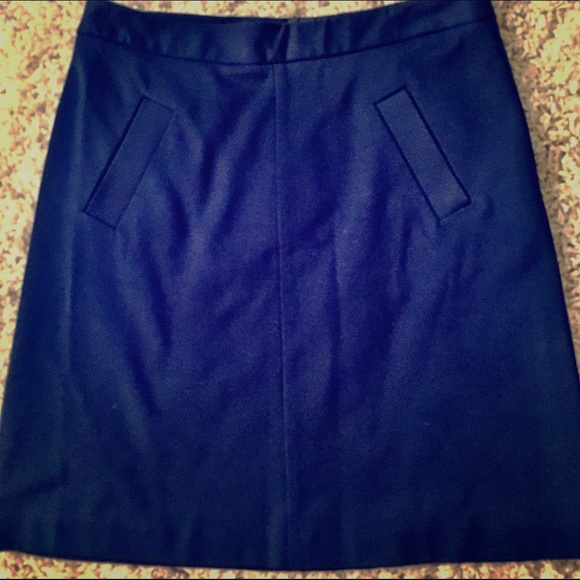 Navy blue Mario Serrano skirt.