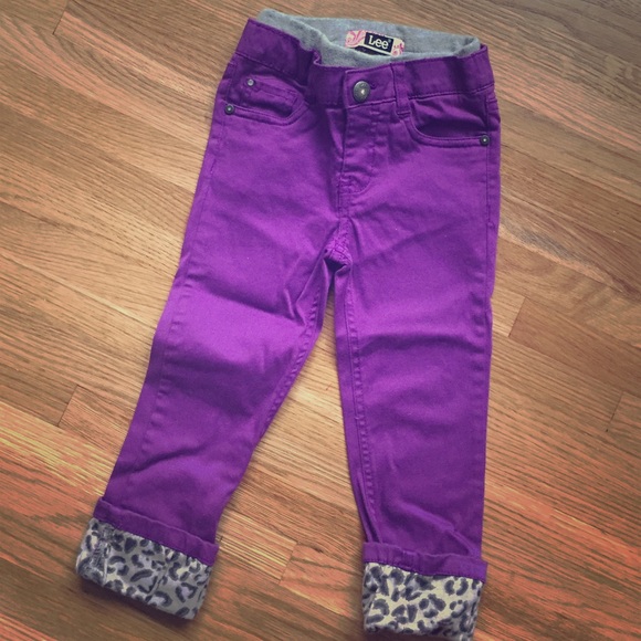 3T Purple Animal print cuff pants / BRING OFFERS! - Picture 1 of 4