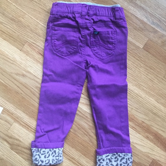 3T Purple Animal print cuff pants / BRING OFFERS! - Picture 3 of 4