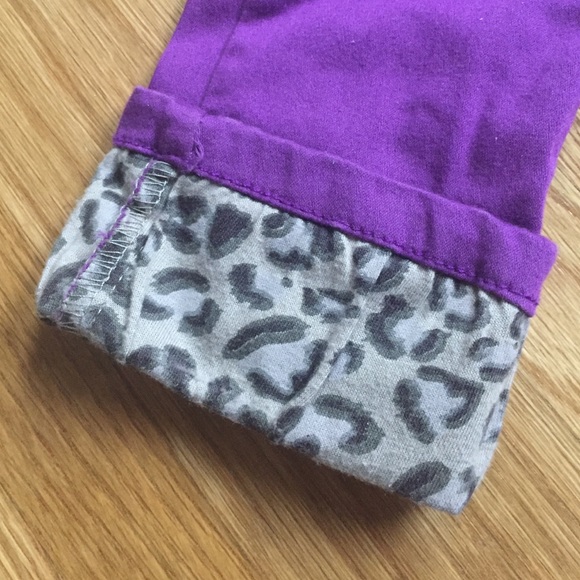 3T Purple Animal print cuff pants / BRING OFFERS! - Picture 4 of 4