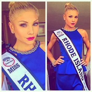 Size Small Blue Peplum Dress