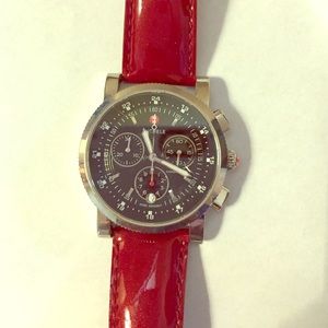 Michele Watch w red band (changeable)